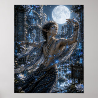 Joy / Moon Dancer / Lunar Garden Poster