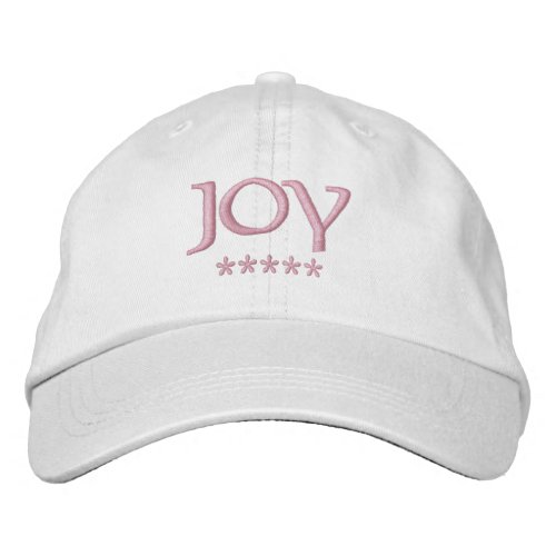 Joy Name Embroidered Baseball Cap