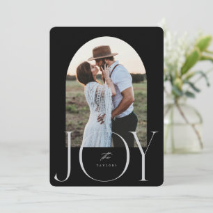JOY Newlywed Just Married Christmas Card