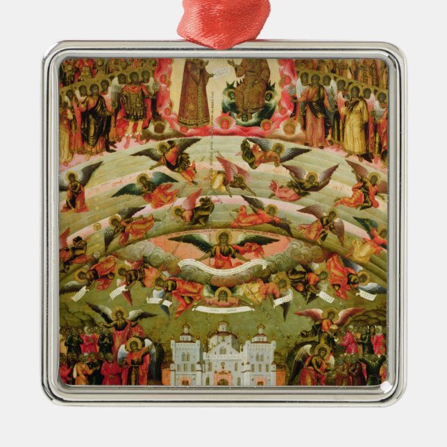 Joy of all who Sorrow Virgin, 1707 Metal Ornament (Front)