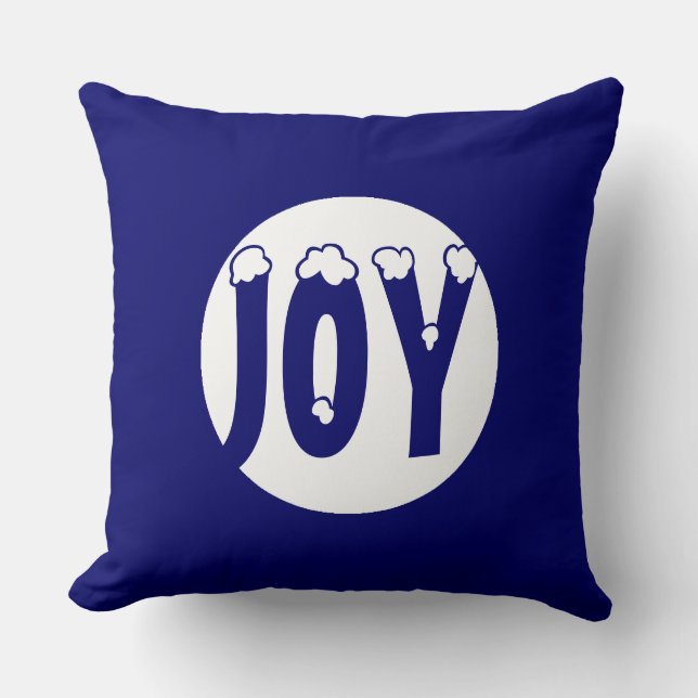JOY OF CHRISTMAS FUN AND CUTE THROW PILLOW (Front)