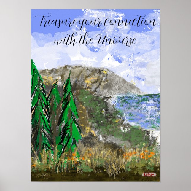 Joy of Embracing the Dynamic of Nature Poster (Front)