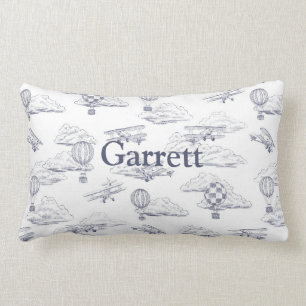 Joy of Flight - Vintage Aviation Lumbar Pillow