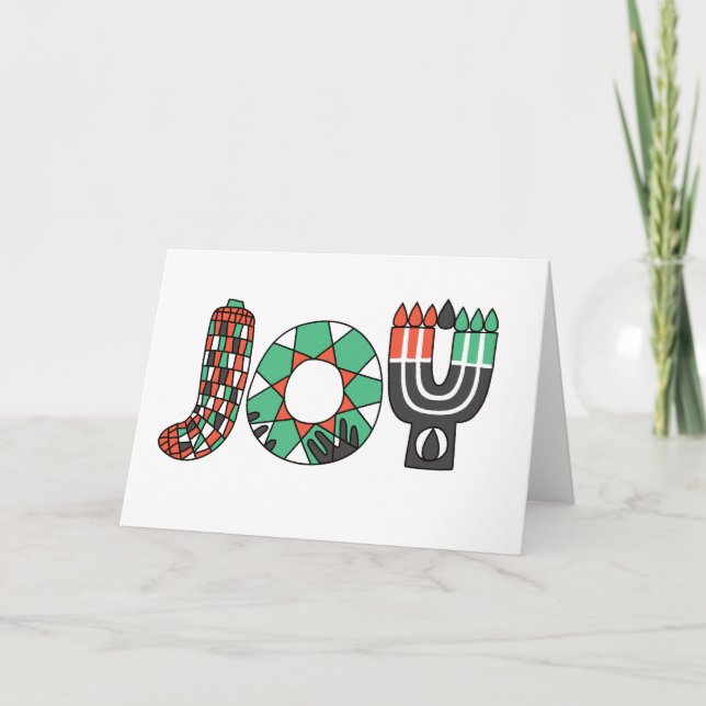 JOY of Kwanzaa (Standard) Holiday Card (Front)
