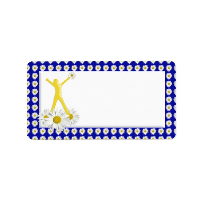 Joy of Living Daisies Address Labels (Front)