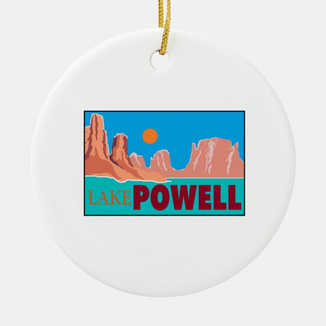 JOY OF POWELL CERAMIC ORNAMENT (Front)