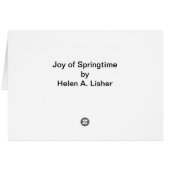 Joy of Springtime (Back Horizontal)