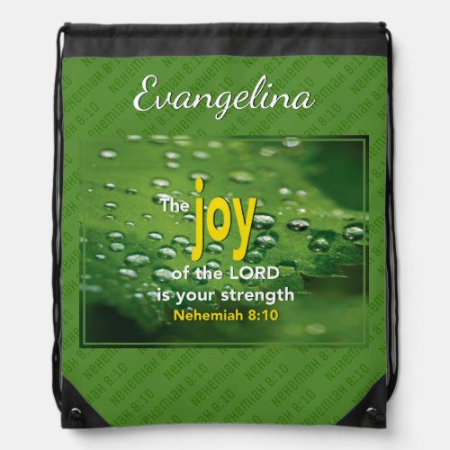 JOY OF THE LORD DRAWSTRING BAG