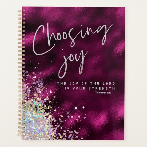 Joy of the Lord is your Strength KJV Verse  Planner