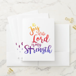 Joy of the Lord Pocket Folder
