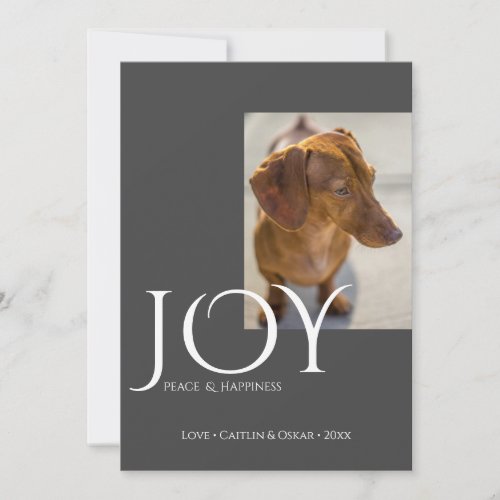 Joy Peace Happiness Holiday Photo Template