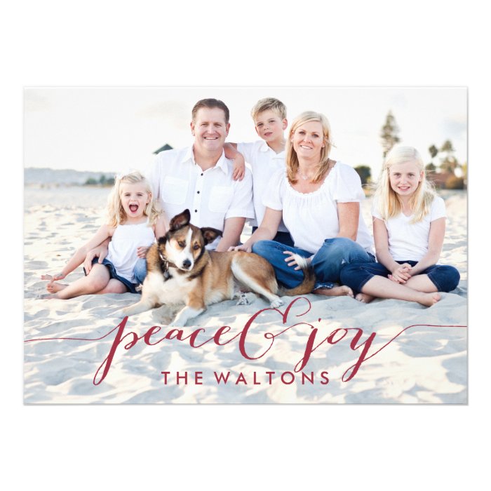 JOY & PEACE HOLIDAY PHOTO CARDS