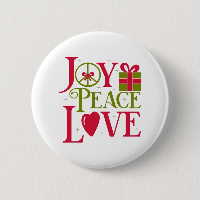 Joy Peace Love Button (Front)