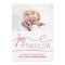 Joy Peace & Love Christmas Letter Photo Flat Card