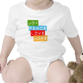Joy Peace Love Hope Baby Clothes Creeper