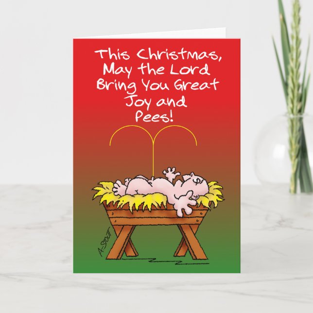 Joy & Pees This Christmas! - Holiday Card (Front)