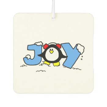 Joy Penguin Air Freshener by PugWiggles at Zazzle