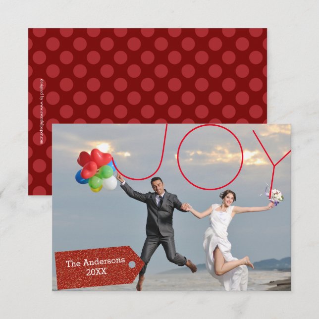 Joy Photo - 3x5 Christmas Card (Front/Back)