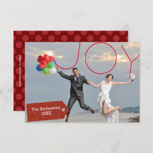 Joy Photo - 3x5 Christmas Card