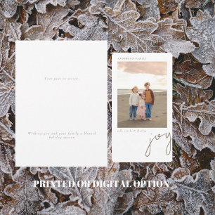 Joy Photo Holiday Card