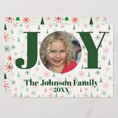 Joy Photo Holiday Card