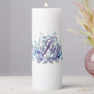 Joy Pillar Candle