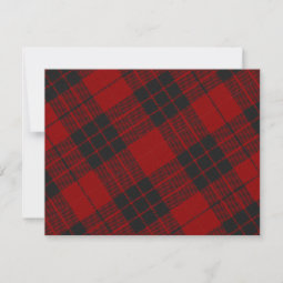 Joy | Plaid | Personalized Photo Flat Holiday Card | Zazzle