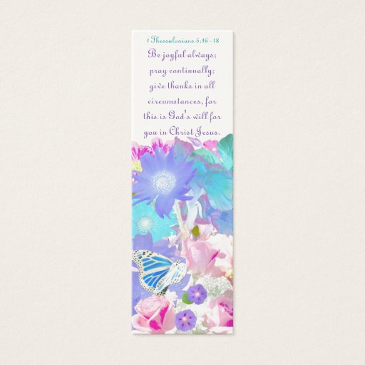 Customizable Joy, Prayer and Thanksgiving Bookmark Business Card