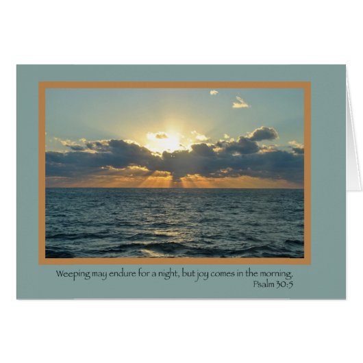 Joy (Psalm 30:5) Cards (Front Horizontal)