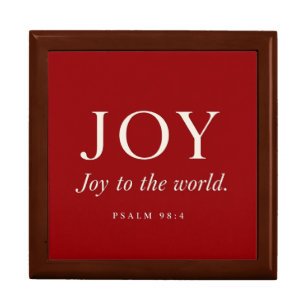 JOY Psalm 98:4 Christmas Gift Box