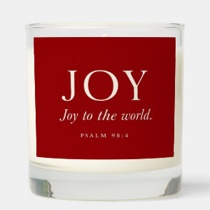 JOY Psalm 98:4 Christmas Gift Scented Candle