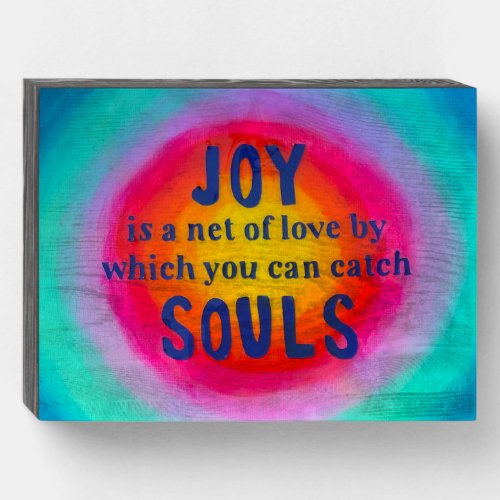 Joy Quote Wall Art Wooden Box Sign
