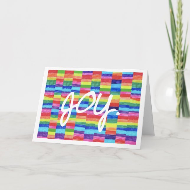 Joy Rainbow Frameable Notecard (Front)