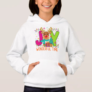 "JOY Reindeer & Holiday Gifts" Hoodie