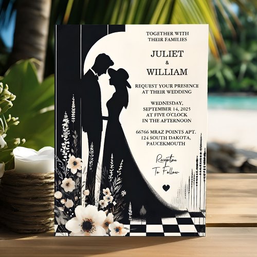 Joy Retro Boho Studio Creative Illustrated Wedding Invitation