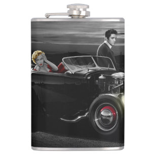 Joy Ride B&W 2 Flask