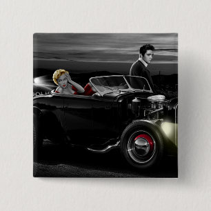 Joy Ride B&W 2 Pinback Button