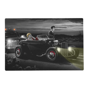 Joy Ride B&W 2 Placemat