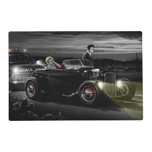 Joy Ride B&W 2 Placemat (Front)