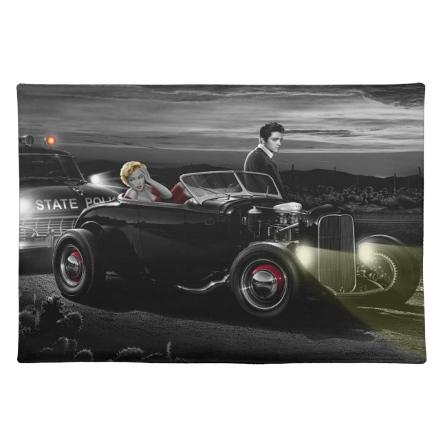 Joy Ride B&W 2 Placemat (Front)