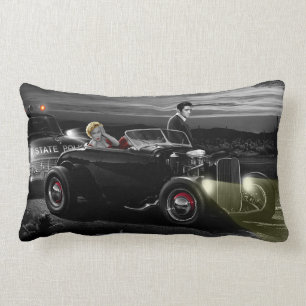 Joy Ride B&W Lumbar Pillow
