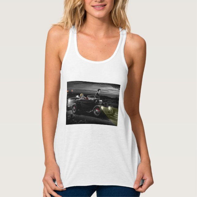 Joy Ride B&W Tank Top (Front)