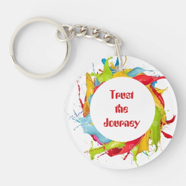 “Joy Ride” Double-Sided Acrylic Keychain (Front)