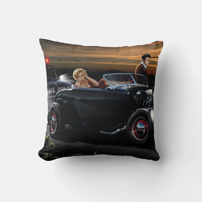 Joy Ride Throw Pillow (Front)