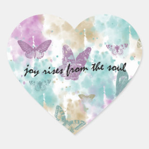 Joy Rises from the Soul Heart Sticker