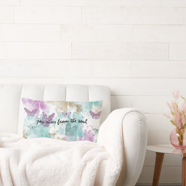 Joy Rises from the Soul Lumbar Pillow (Couch)