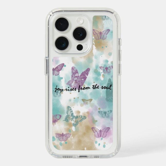 Joy Rises from the Soul Speck iPhone Case (Front (White Titanium))