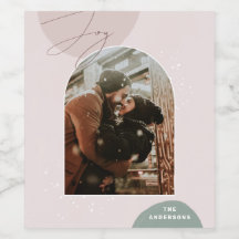 Joy Script Holiday | Modern Family Christmas Photo