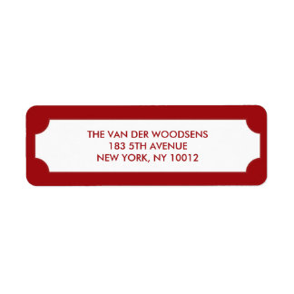 Joy Script Red Solid Label