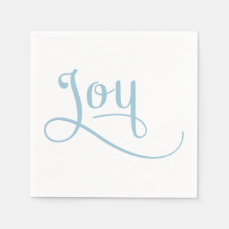 Joy Script Sky Napkins